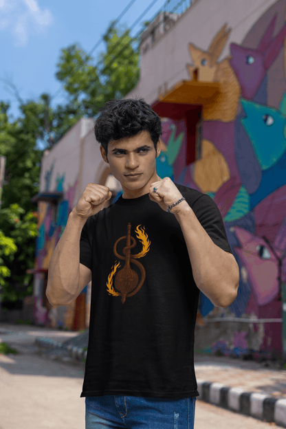 Gada with Hanuman Tail Regular T-Shirt | Symbol of Strength and Loyalty