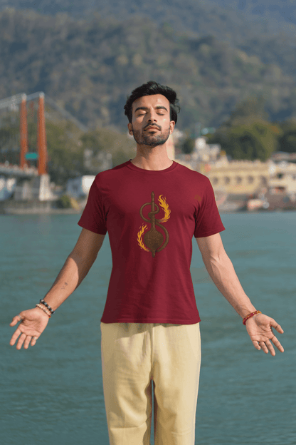 Gada with Hanuman Tail Regular T-Shirt | Symbol of Strength and Loyalty