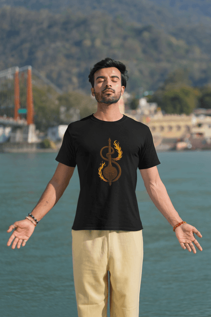 Gada with Hanuman Tail Regular T-Shirt | Symbol of Strength and Loyalty