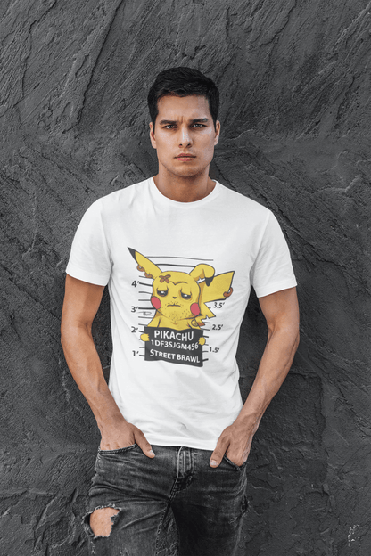 Pikachu "Street Brawl" Pokémon:  Dazed & Confused Electric Type Graphic Tee - Essentia Attire